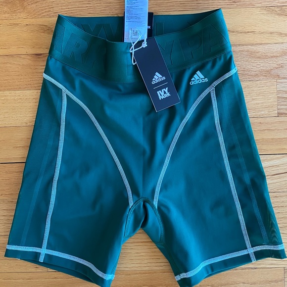 IVY PARK X Adidas Cycling Shorts Green XS - Picture 5 of 6